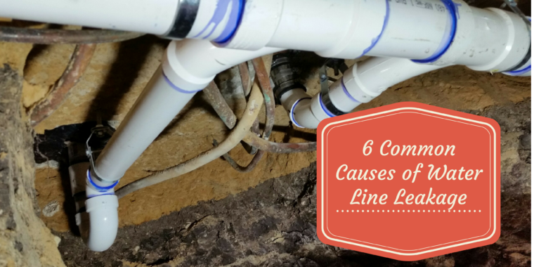 6 Common Causes of Water Line Leakage